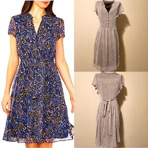 MSK Short Sleeve Floral Dress